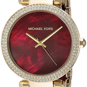 Michael Kors Women's Parker Red and Gold Watch MK6427