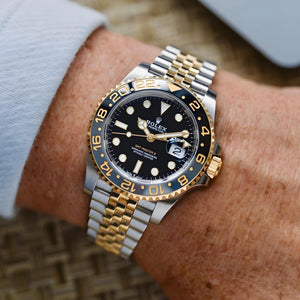 Rolex GMT Oyester Steel  Gold Silver