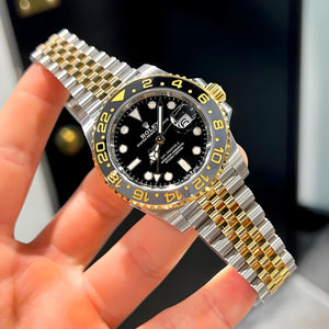 Rolex GMT Oyester Steel  Gold Silver