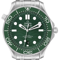 Omega Seamaster Diver Green Dial Steel Men Watch