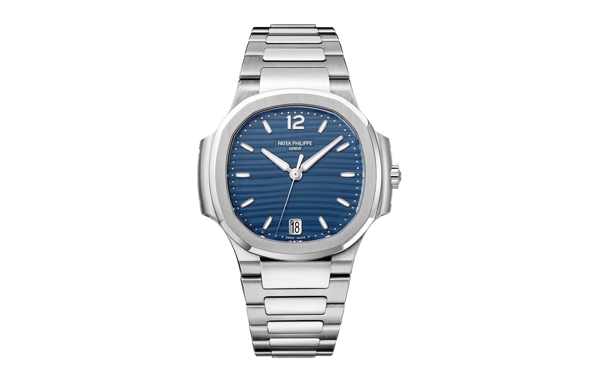 Automatic Patek Philippe Blue Silver Metal Men's Watch