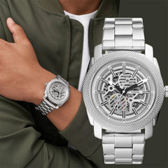 Fossil Machine Automatic Collection in all Silver